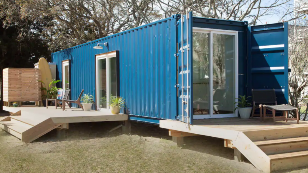 shipping container airbnb, North Carolina