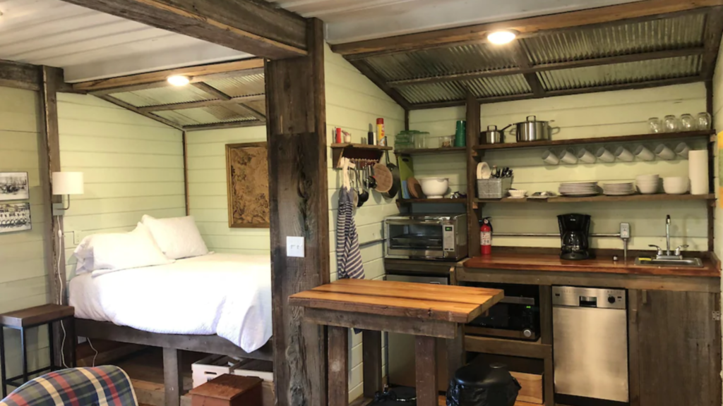 shipping container farmhouse airbnb