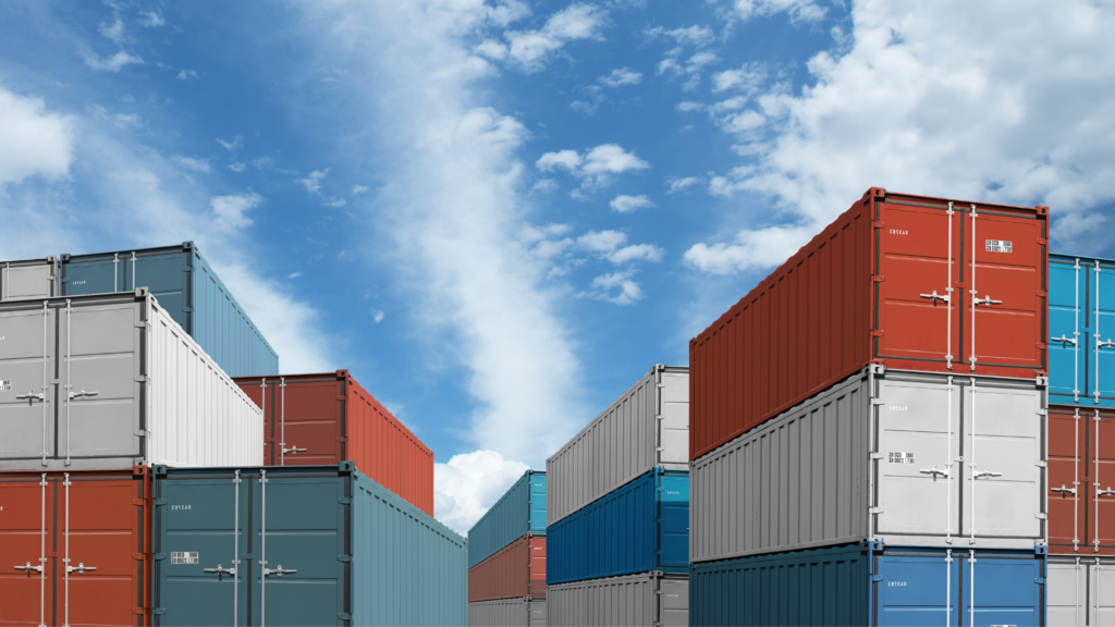 How to stack shipping containers